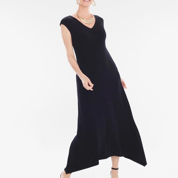Chico's Dresses & Skirts - Chico’s black traveler v neck dress.